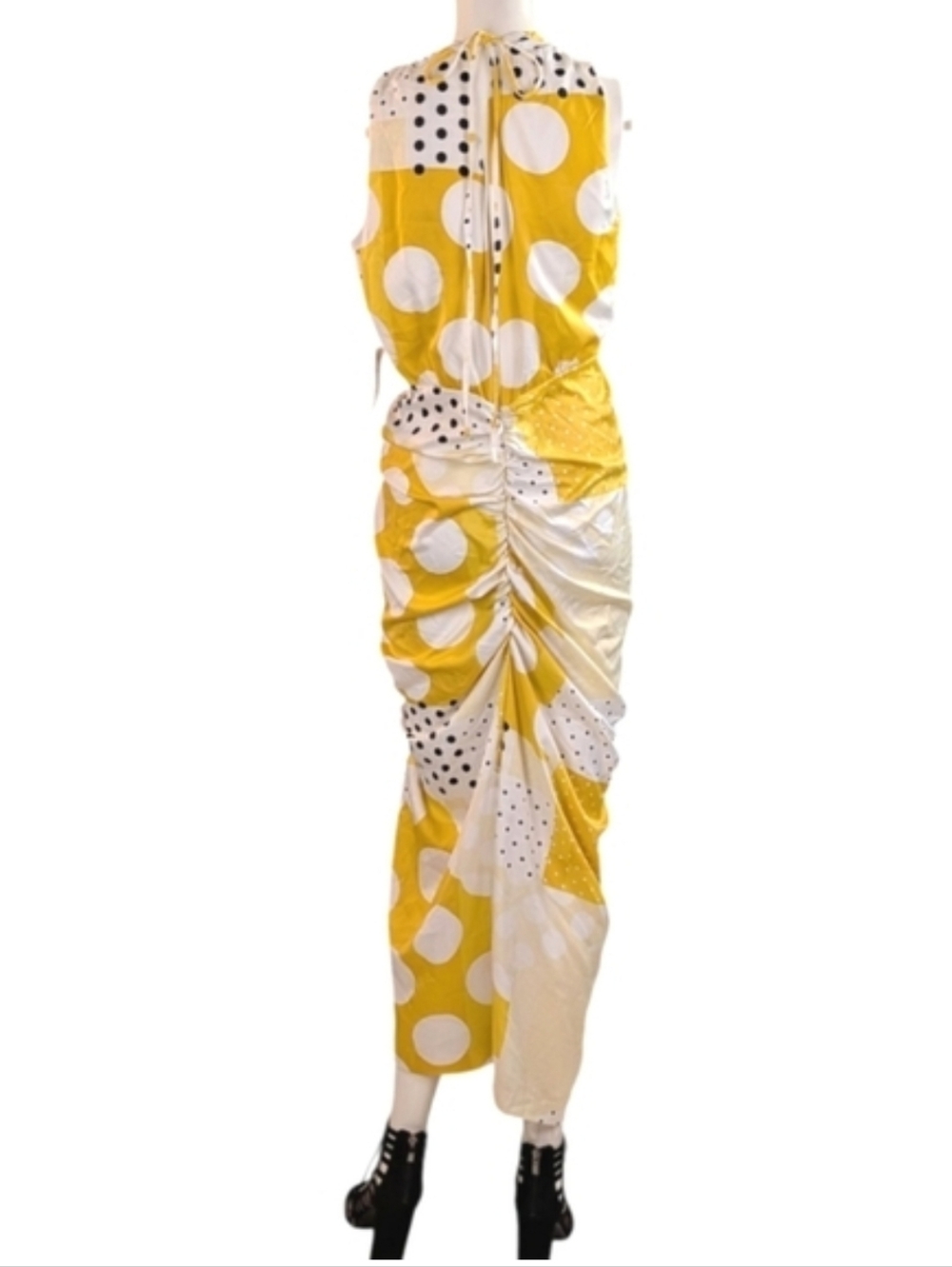 Eva Mendes For NY & Co Fabulous Polka Dot Faux Wrap Dress!! - Picture 12 of 17